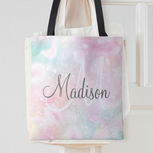 Glamorous Glitter Pink Pretty Pattern Tote Bag