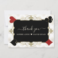 Glamorous Gold Casino Vegas Poker Wedding