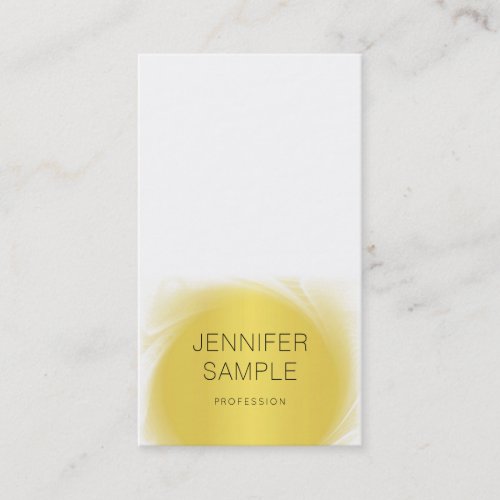 Glamorous Gold Design Professional Plain Modern Business Card