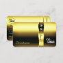 Glamorous Gold Effects with Logo and Opening Hours Business Card