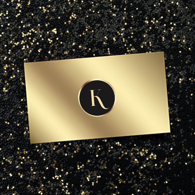 Glamorous Gold Foil Makeup Artist Business Card (Creator Uploaded)