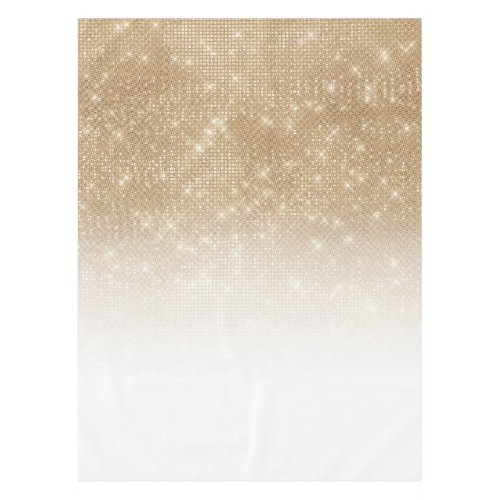Glamorous Gold Glitter Sequin Ombre Gradient Tablecloth