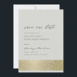 GLAMOROUS GOLD GREY DOTS MOSAIC SAVE THE DATE<br><div class="desc">If you need any further customisation or any other matching items,  please feel free to contact me at yellowfebstudio@gmail.com</div>