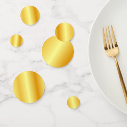 Glamorous Gold Look Custom Elegant Blank Modern Confetti