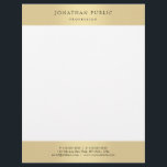 Glamorous Gold Look Elegant Template Modern Trendy Letterhead<br><div class="desc">Glamorous Gold Look Elegant Template Modern Trendy Letterhead.</div>