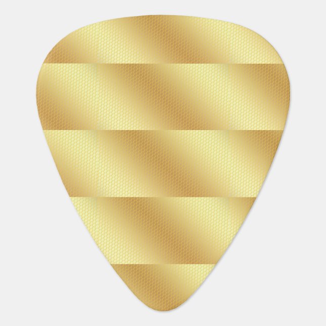 Glamorous Gold Look Trendy Template Elegant Guitar Pick (Front)