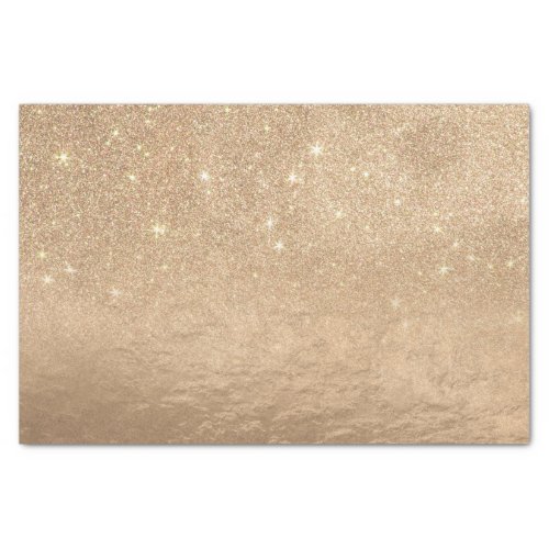 Glamorous Gold Sparkly Glitter Foil Ombre Gradient Tissue Paper