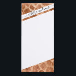 Glamorous Gold Sparkly Glitter Sequins Giraffe Magnetic Notepad<br><div class="desc">This elegant and glamorous animal print pattern is perfect for the trendy and stylish fashionista. It features a faux printed sparkly gold glitter sequins giraffe print. It's modern, chic, cute, and trendy. ***IMPORTANT DESIGN NOTE: For any custom design request such as matching product requests, color changes, placement changes, or any...</div>