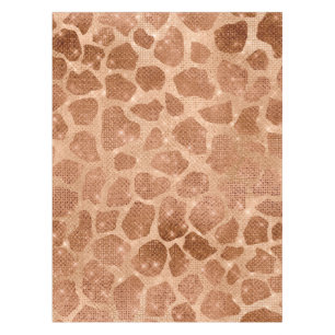 Glamorous Gold Sparkly Glitter Sequins Giraffe Tablecloth