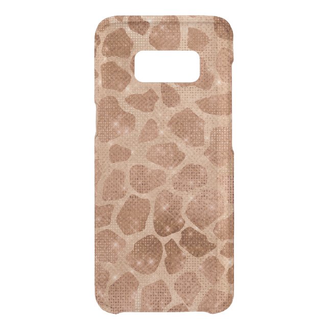 Glamorous Gold Sparkly Glitter Sequins Giraffe Uncommon Samsung Galaxy Case (Back)
