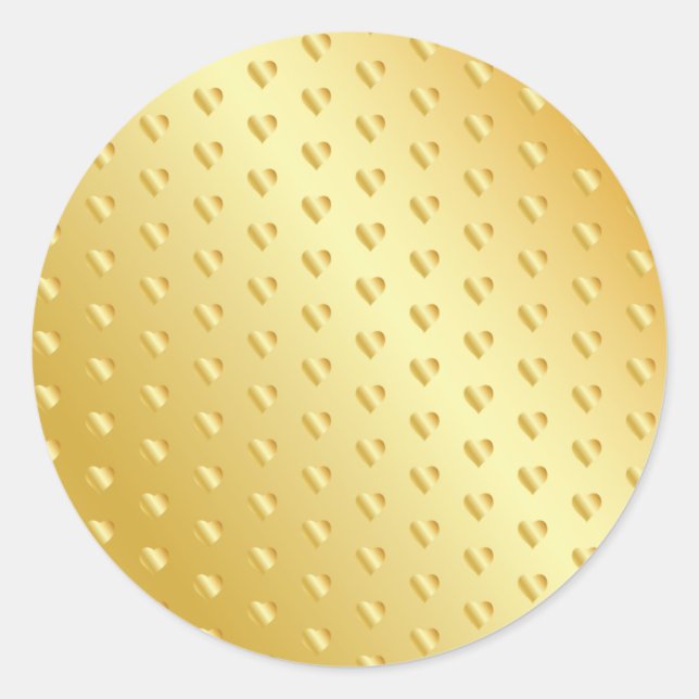 Glamorous Gold Speckle Blank Template Elegant Cool Classic Round Sticker (Front)