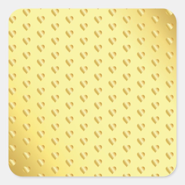 Glamorous Gold Speckle Blank Template Elegant Cool Square Sticker (Front)