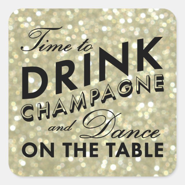 Glamorous Gold Sticker (Front)