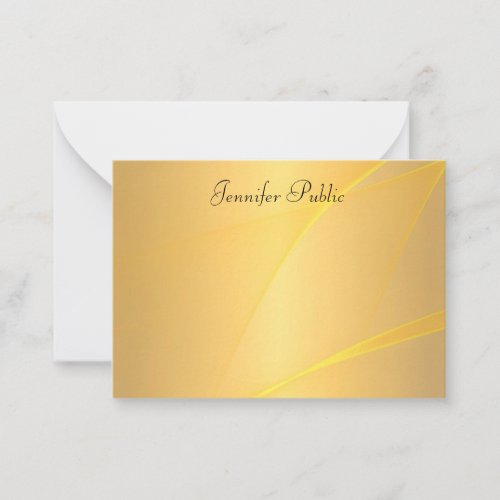 Glamorous Gold Template Background Handwritten