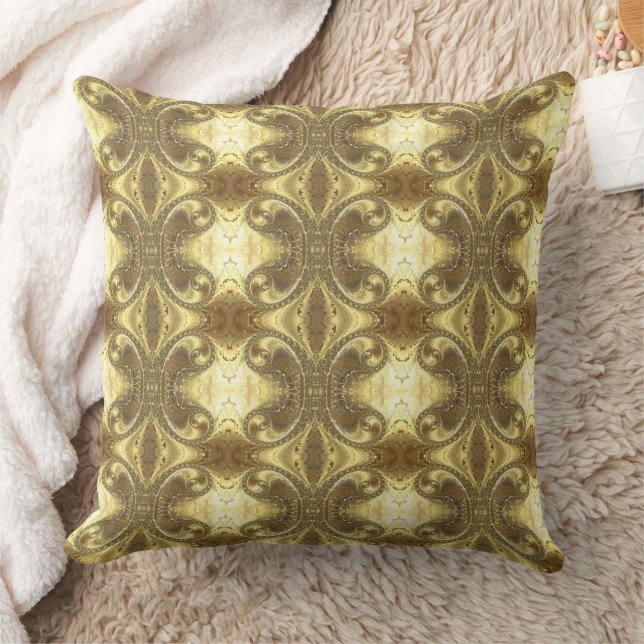 Glamorous Gold Throw Pillow (Blanket)