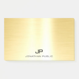 Glamorous Gold Trendy Template Modern Professional Post-it Notes