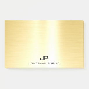 Glamorous Gold Trendy Template Modern Professional Post-it Notes
