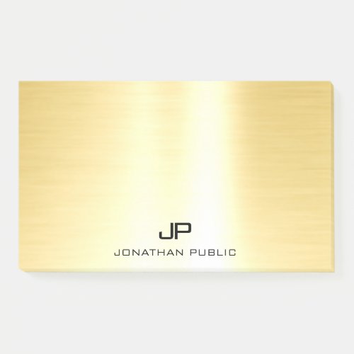 Glamorous Gold Trendy Template Modern Professional Post_it Notes