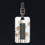 Glamorous Gold Tropical Palm Trees on White Luggage Tag<br><div class="desc">This glamorous and modern faux printed gold palm trees on white is perfect for the trendy and stylish individual. Its contemporary and tropical print is great for many gifts and occasions. Enjoy this swanky and exotic design for your next purchase!</div>