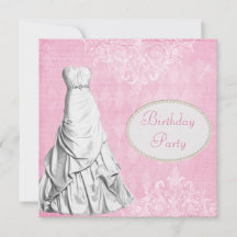 Glamorous Gown Vintage Shabby Chic Birthday Party
