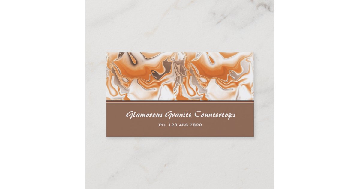 Glamorous Granite Countertops Business Card Zazzle Com
