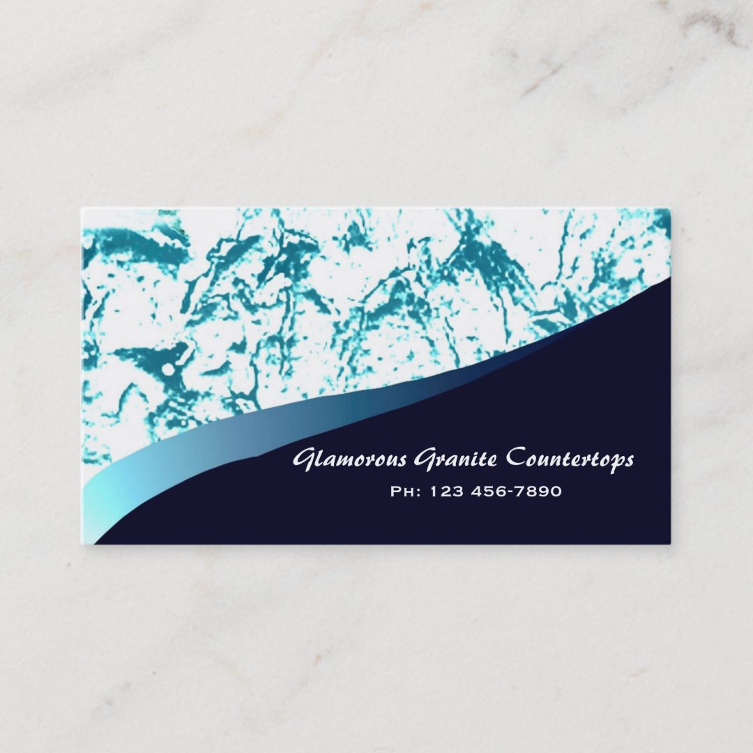 Glamorous Granite Countertops Business Card Zazzle
