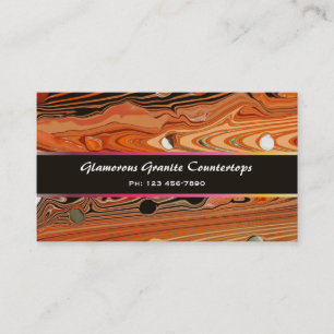 Glamorous Granite Custom Business Card