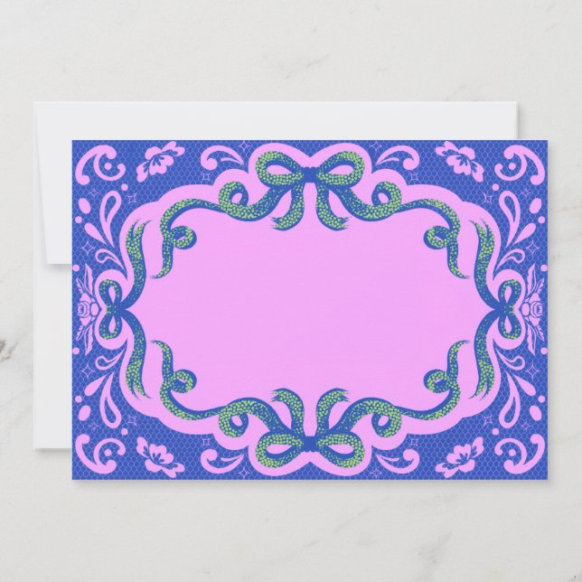 Glamorous Greetings Note Card (Back)