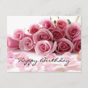 Glamorous Happy Birthday Postcard