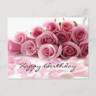 Glamorous Happy Birthday Postcard