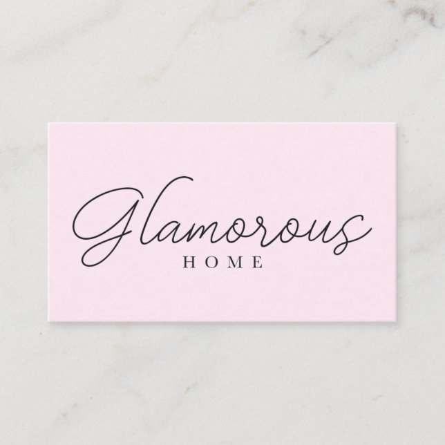Glamorous Home Business Card (Front)