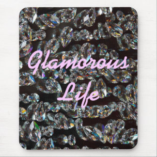 Glamorous Life Crystals Mousepad