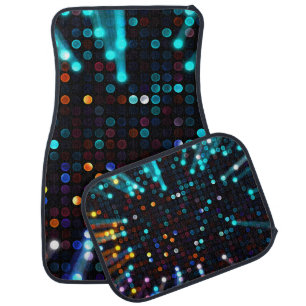 Glamorous Lights: Abstract Fashion Wallpaper Car Floor Mat
