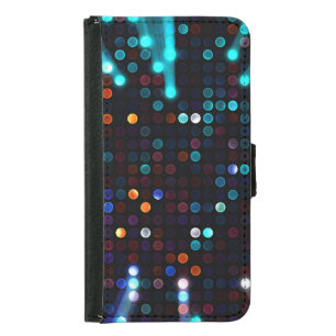 Glamorous Lights: Abstract Fashion Wallpaper Samsung Galaxy S5 Wallet Case