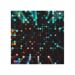 Glamorous Lights: Abstract Fashion Wallpaper Wood Wall Art