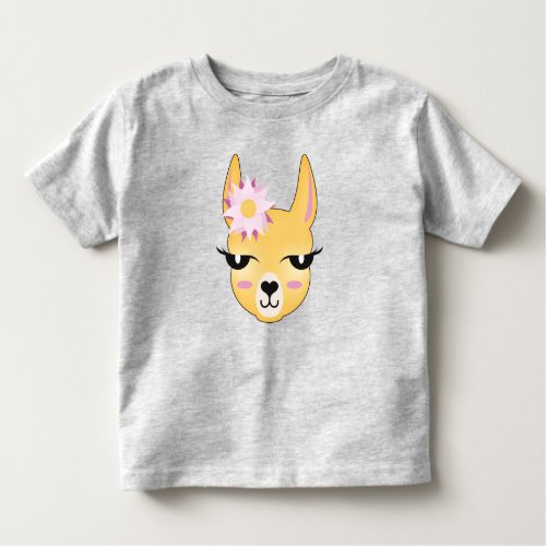 Glamorous Llama 2T 3T 4T 5T Girls Toddler T_shirt