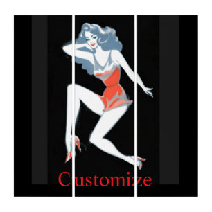 Glamorous Model Posing Thunder_Cove Triptych