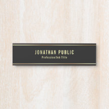 Glamorous Modern Black And Gold Template