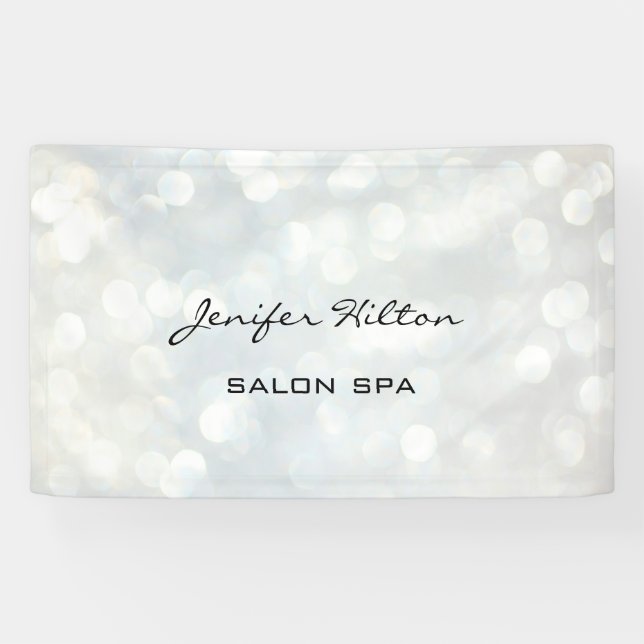 Glamorous modern chic bokeh banner (Horizontal)