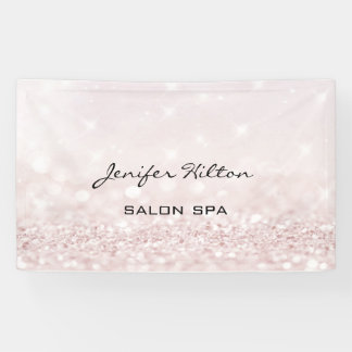 Glamorous modern chic faux glittery bokeh banner