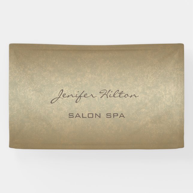 Glamorous modern chic faux gold texture banner (Horizontal)
