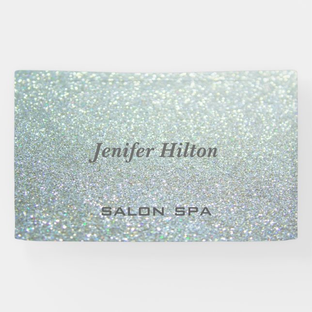 Glamorous modern chic glittery banner (Horizontal)