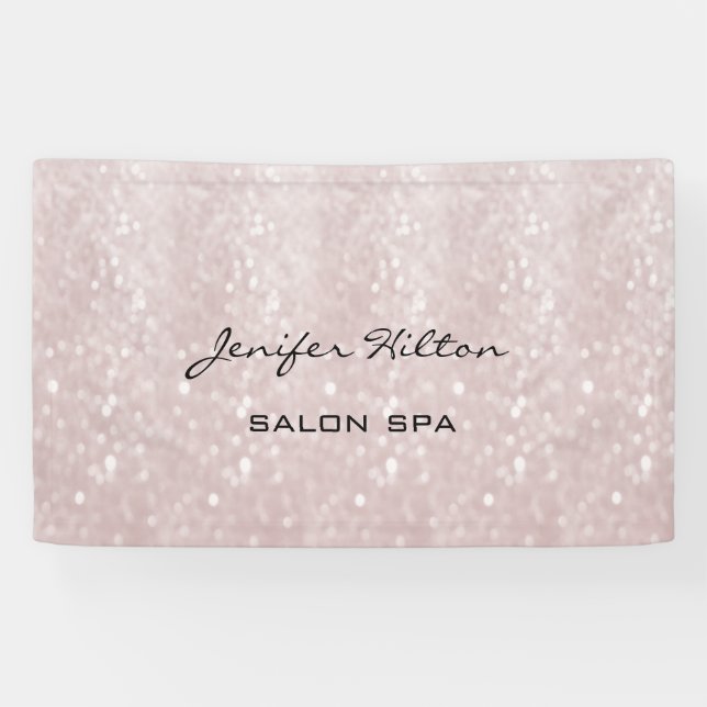 Glamorous modern chic glittery banner (Horizontal)
