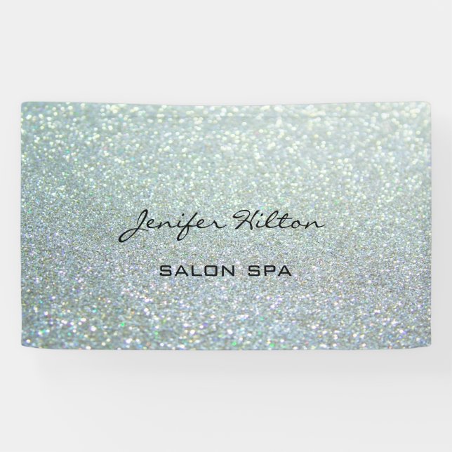 Glamorous modern chic glittery banner (Horizontal)