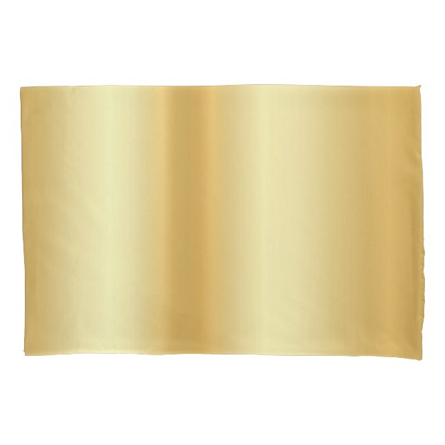 Glamorous Modern Custom Faux Gold Blank Template Pillow Case (Front)