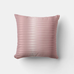 Glamorous Modern Elegant Rose Gold Template Throw Pillow