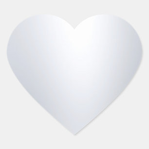 Glamorous Modern Silver Look Blank Chic Template Heart Sticker