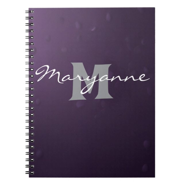 Glamorous Monogram Notebook (Front)