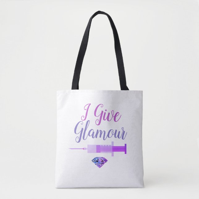 Glamorous nurse shot tote bag (Front)