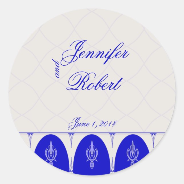 Glamorous Orient in Blue Eggshell Envelope Seal (Front)